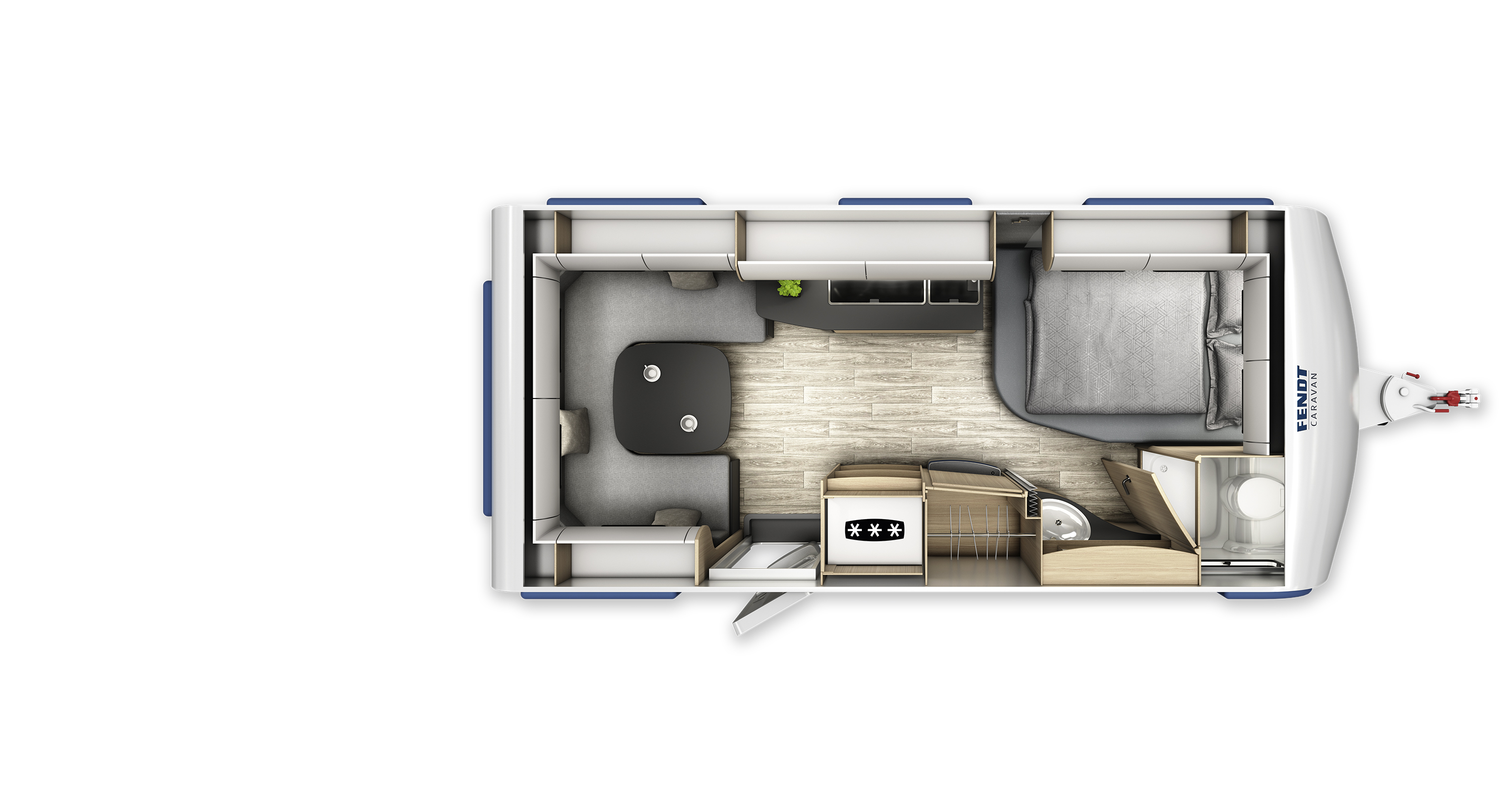 Fendt-Caravan APERO 495 SFB Grundriss